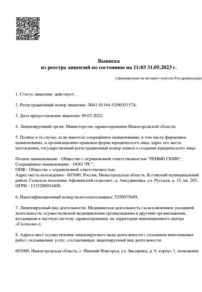 Фото лицензии клиники "Renew Skin (Ренью Скин)" - 1